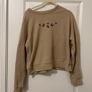 Princess Polly Fly Away Sweater Beige Size US 4